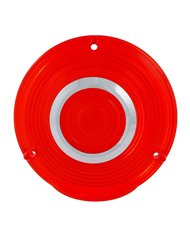 GG86724 - 4" 3 SCREW RED PLASTIC LENS W/CR. RIM