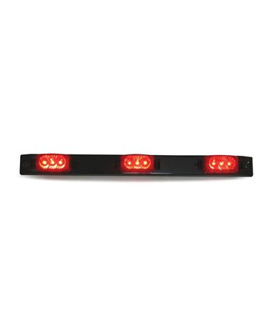 GG87091 - BLACK PLASTIC ID BAR W/ 3 SPYDER RED 3-LED MARKER LIGHTS GG87091 - BLACK PLASTIC ID BAR W/ 3 SPYDER RED 3-LED MARKER LIGHTS