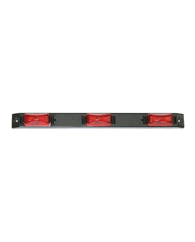 GG87093 - BLACK PLASTIC ID BAR W/ 3 RED LED MARKER LIGHTS GG87093 - BLACK PLASTIC ID BAR W/ 3 RED LED MARKER LIGHTS