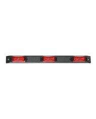 GG87093 - BLACK PLASTIC ID BAR W/ 3 RED LED MARKER LIGHTS GG87093 - BLACK PLASTIC ID BAR W/ 3 RED LED MARKER LIGHTS