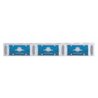 UP37443-UltraBurst Glass Watermelon Flush Mount Kit With 18 LED Bulb-White LED/Clear Lens