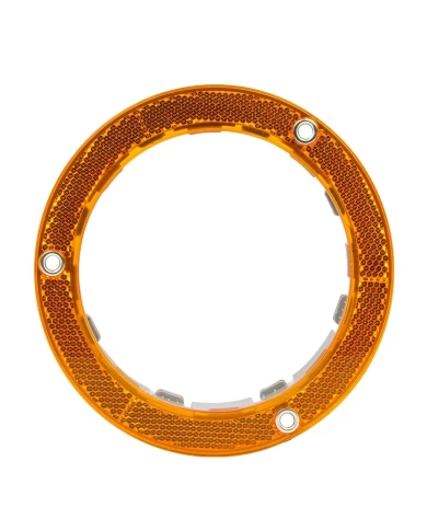 GG87260 - 4" AMBER REFLECTIVE PLASTIC FLANGE MOUNT BEZEL GG87260 - 4" AMBER REFLECTIVE PLASTIC FLANGE MOUNT BEZEL