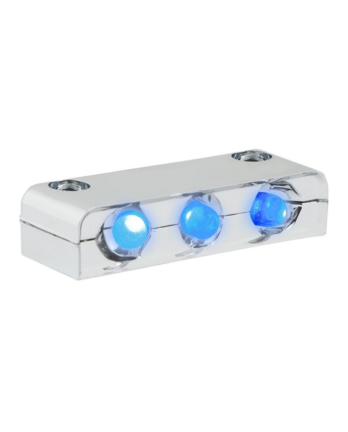 GG87401 - BLUE 3-LED STEP LIGHT CR. PL. HOUSING
