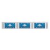 UP37445-UltraBurst Glass Watermelon Flush Mount Kit With 18 LED Bulb-Green LED/Clear Lens