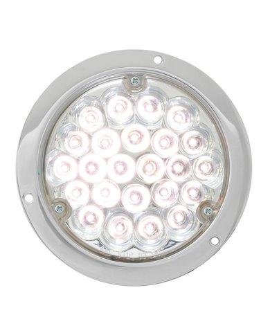 GG87584 - 4" PEARL WHITE 24 LED LIGHT W/ CR. DIE CAST HOUSING GG87584 - 4" PEARL WHITE 24 LED LIGHT W/ CR. DIE CAST HOUSING