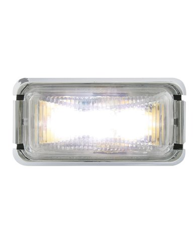 GG87636 - SMALL RECT. WHITE UTILITY LED LIGHT W/ CR. RIM & PIGTAIL GG87636 - SMALL RECT. WHITE UTILITY LED LIGHT W/ CR. RIM & PIGTAIL