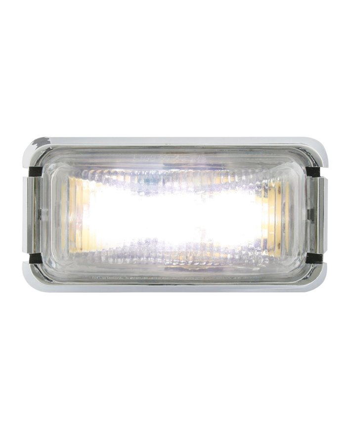 GG87636 - SMALL RECT. WHITE UTILITY LED LIGHT W/ CR. RIM & PIGTAIL GG87636 - SMALL RECT. WHITE UTILITY LED LIGHT W/ CR. RIM & PIGTAIL