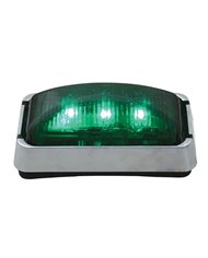 GG87638 - SMALL RECT. GREEN LED LIGHT W/ CR. RIM & PIGTAIL GG87638 - SMALL RECT. GREEN LED LIGHT W/ CR. RIM & PIGTAIL