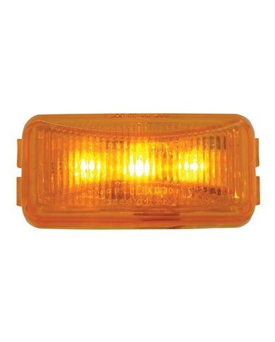 GG87640 - SMALL RECT. AMBER 3-LED SEALED LIGHT GG87640 - SMALL RECT. AMBER 3-LED SEALED LIGHT