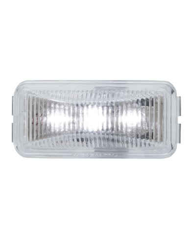 GG87647 - SMALL RECT. WHITE/CLEAR 3-LED UTILITY SEALED LIGHT GG87647 - SMALL RECT. WHITE/CLEAR 3-LED UTILITY SEALED LIGHT