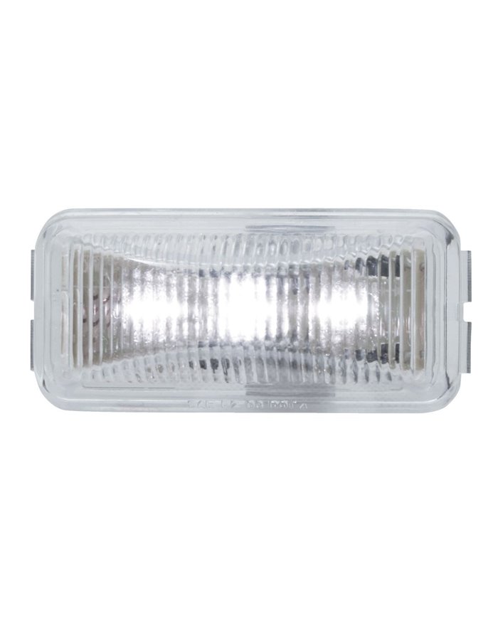 GG87647 - SMALL RECT. WHITE/CLEAR 3-LED UTILITY SEALED LIGHT GG87647 - SMALL RECT. WHITE/CLEAR 3-LED UTILITY SEALED LIGHT