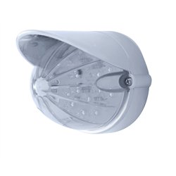 UP37451-19 LED Watermelon Flush Mount Kit With Visor - Amber LED/Clear Lens