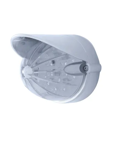 UP37451-19 LED Watermelon Flush Mount Kit With Visor - Amber LED/Clear Lens
