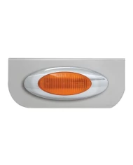 GG89020 - 8-1/4" SS L BRACKET W/1 AMBER Y2K LIGHT GG89020 - 8-1/4" SS L BRACKET W/1 AMBER Y2K LIGHT