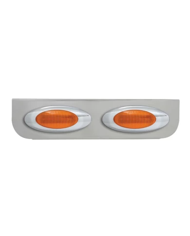 GG89030 - 16-1/2" CR L BRACKET W/2 AMBER Y2K LIGHTS GG89030 - 16-1/2" CR L BRACKET W/2 AMBER Y2K LIGHTS