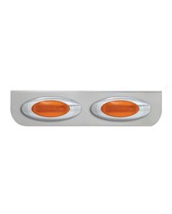 GG89040 - 16-1/2" SS L BRACKET W/2 AMBER Y2K LIGHT