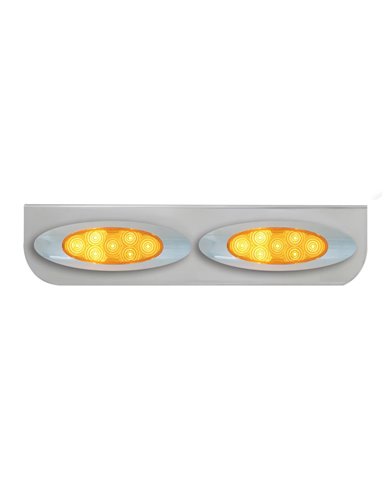 GG89046 - 16-1/2" SS L BRACKET W/2 AMBER Y2K SPYDER LED LIGHT GG89046 - 16-1/2" SS L BRACKET W/2 AMBER Y2K SPYDER LED LIGHT