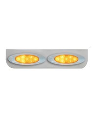 GG89046 - 16-1/2" SS L BRACKET W/2 AMBER Y2K SPYDER LED LIGHT