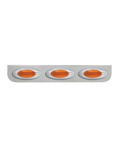 GG89050 - 24-3/4" CR L BRACKET W/3 AMBER Y2K LIGHTS GG89050 - 24-3/4" CR L BRACKET W/3 AMBER Y2K LIGHTS