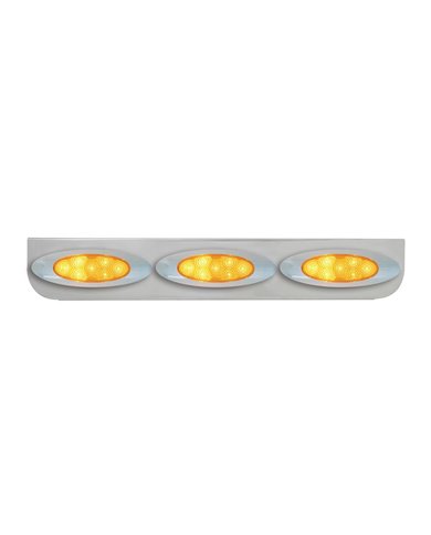 GG89066 - 24-3/4" SS L BRACKET W/3 AMBER Y2K SPYDER LED LIGHT GG89066 - 24-3/4" SS L BRACKET W/3 AMBER Y2K SPYDER LED LIGHT