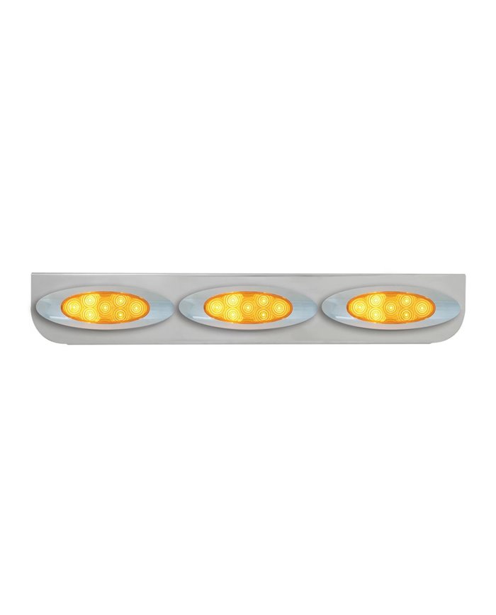 GG89066 - 24-3/4" SS L BRACKET W/3 AMBER Y2K SPYDER LED LIGHT GG89066 - 24-3/4" SS L BRACKET W/3 AMBER Y2K SPYDER LED LIGHT