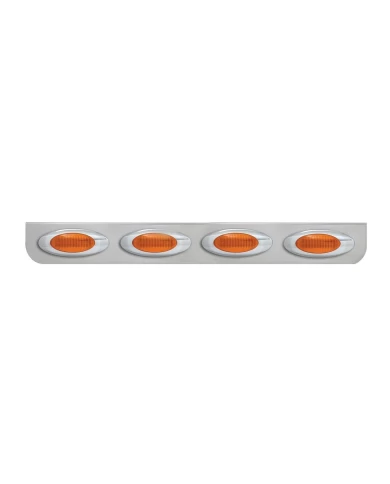GG89080 - 33-1/4" SS L BRACKET W/4 AMBER Y2K LIGHTS GG89080 - 33-1/4" SS L BRACKET W/4 AMBER Y2K LIGHTS