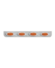 GG89080 - 33-1/4" SS L BRACKET W/4 AMBER Y2K LIGHTS