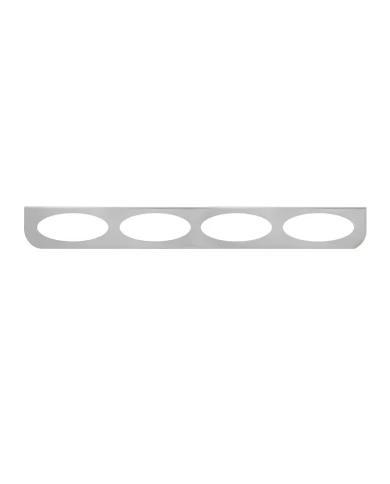 GG89089 - 33-1/4" S.S. L BRACKET W.Y2K LIGHT HOLES GG89089 - 33-1/4" S.S. L BRACKET W.Y2K LIGHT HOLES