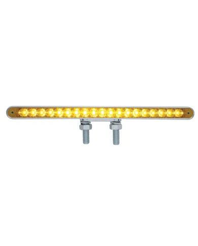 UP37473-38 LED 12" Reflector Double Face Light Bar - Amber LED/Amber Lens