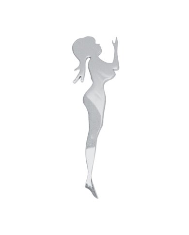 GG90153 - 4-3/4"X1-1/2" CR MINI STANDING LADY W/ADHESIVE TAPE, L/H GG90153 - 4-3/4"X1-1/2" CR MINI STANDING LADY W/ADHESIVE TAPE, L/H