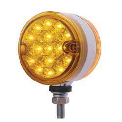 UP37483-30 LED 3" Dual Function Reflector Double Face Light - Amber LED/Amber Lens