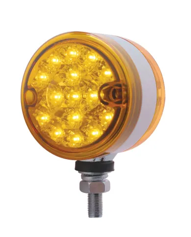 UP37483-30 LED 3" Dual Function Reflector Double Face Light - Amber LED/Amber Lens