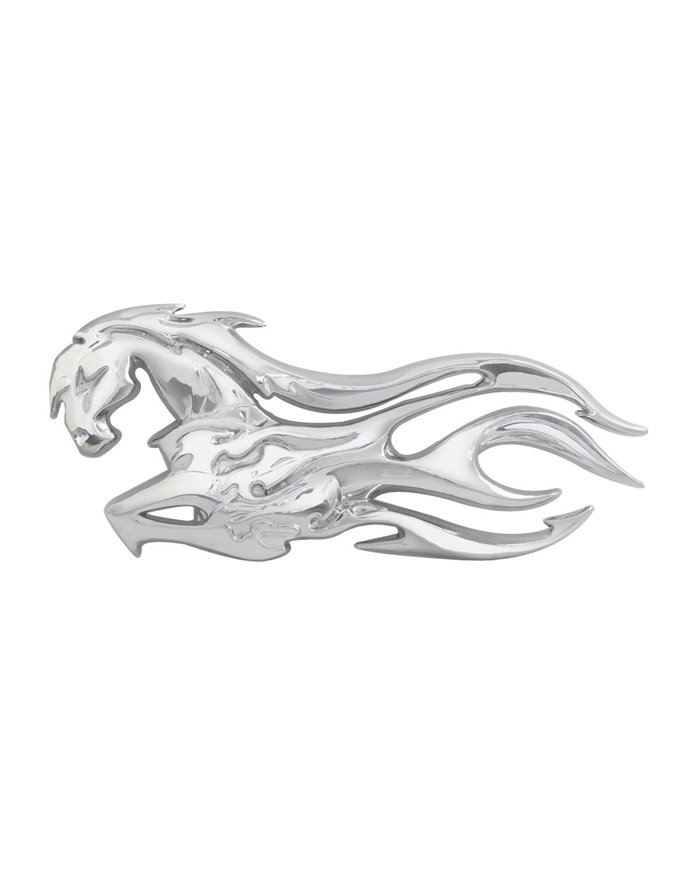 GG90191 - CR. PLASTIC FLAMED HORSE W/ STUDS R/H