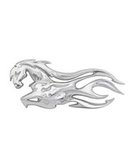 GG90191 - CR. PLASTIC FLAMED HORSE W/ STUDS R/H