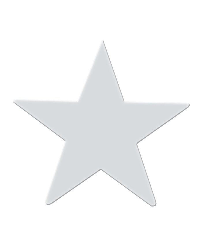 GG90213 - CR. 2" STAR W/ ADHESIVE TAPE