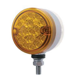 UP37484-30 LED 3" Dual Function Reflector Double Face Light - Amber LED/Clear Lens