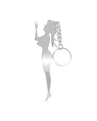 GG90300 - CR. STANDING NUDE KEY CHAIN, 4"X1"
