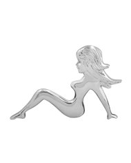 GG90410 - CR. PLASTIC SITTING NUDE W/ STUDS, FACE TO LEFT