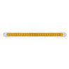 UP37510-23 LED 17-1/4" Reflector Turn Signal Light Bar With Bezel - Amber LED/Amber Lens