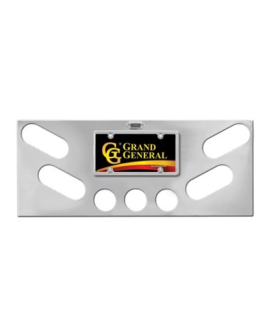GG91659 - S.S. REAR LITE PANEL W/BACKING PLATE & OVAL/2.5" HOLES GG91659 - S.S. REAR LITE PANEL W/BACKING PLATE & OVAL/2.5" HOLES