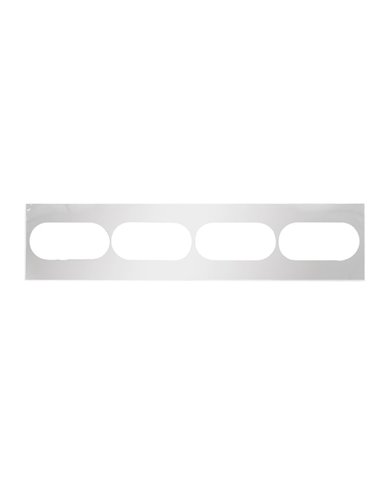 GG91969 - 34" X 8" CR. REAR LIGHT PANEL & COVER W/4-OVAL HOLES GG91969 - 34" X 8" CR. REAR LIGHT PANEL & COVER W/4-OVAL HOLES