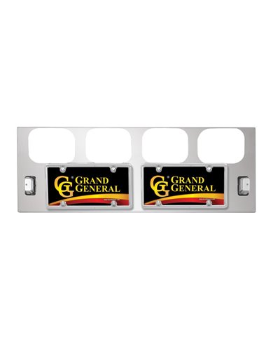 GG92463 - CR. REAR LIGHT PANEL W/RECT. & 2 LIC. FRAM HOLES GG92463 - CR. REAR LIGHT PANEL W/RECT. & 2 LIC. FRAM HOLES