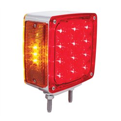 UP37578-27 LED Double Face Turn Signal Light (Driver) - Amber & Red LED/Amber & Red Lens