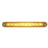 UP37637-10 LED 6-1/2" Turn Signal Light Bar With Bezel - Amber LED/Amber Lens