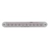 UP37639-10 LED 6-1/2" Turn Signal Light Bar With Bezel - Amber LED/Clear Lens