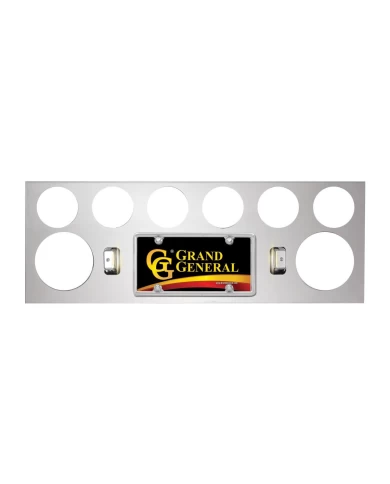 GG92814 - S.S. REAR LIGHT PANEL W/2-4" & 6-2.5" HOLES GG92814 - S.S. REAR LIGHT PANEL W/2-4" & 6-2.5" HOLES