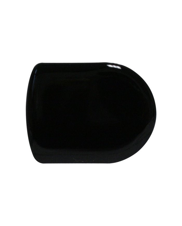 GG93121 - D-SHAPE BLACK GLOSSY STICKER