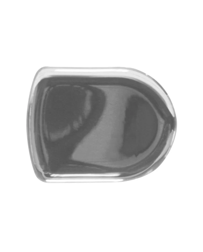 GG93126 - D-SHAPE SILVER GLOSSY STICKER