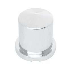 UP10093-30mm X 1-7/8" Chrome Plastic Pointed Nut Cover - Push-On