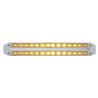UP37667-Dual 14 LED 12" Turn Signal Light Bars - Amber LED/Clear Lens